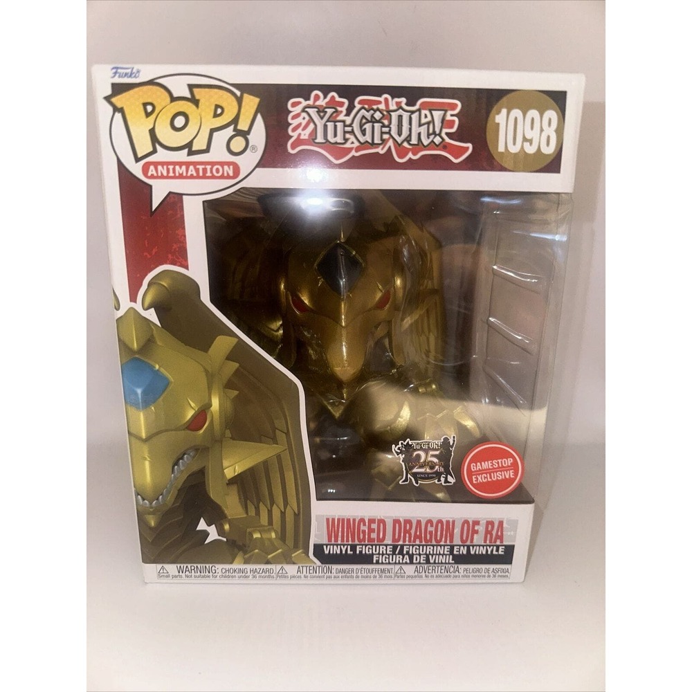 Winged Dragon of Ra Gamestop Exclusive gold 6" Yu-Gi-Oh! Funko POP! #1098 Rare